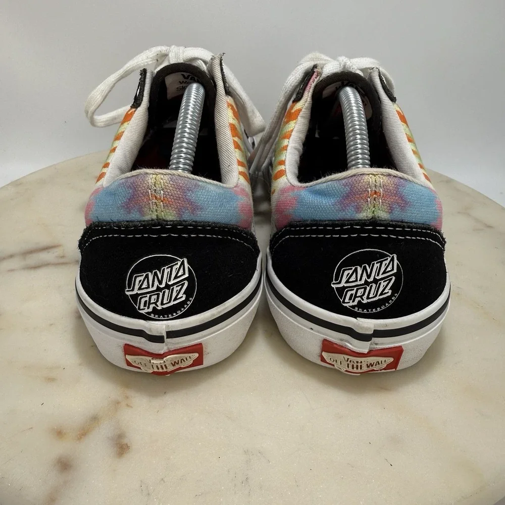 Men's Vans x Santa Cruz Old Skool Pro Limited Edition Tie Dye Skate Shoes 6.5